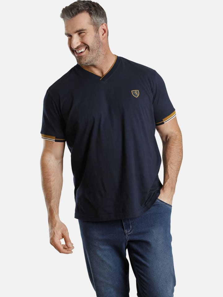 Charles Colby T-Shirt EARL EWAN in dunkelblau günstig kaufen