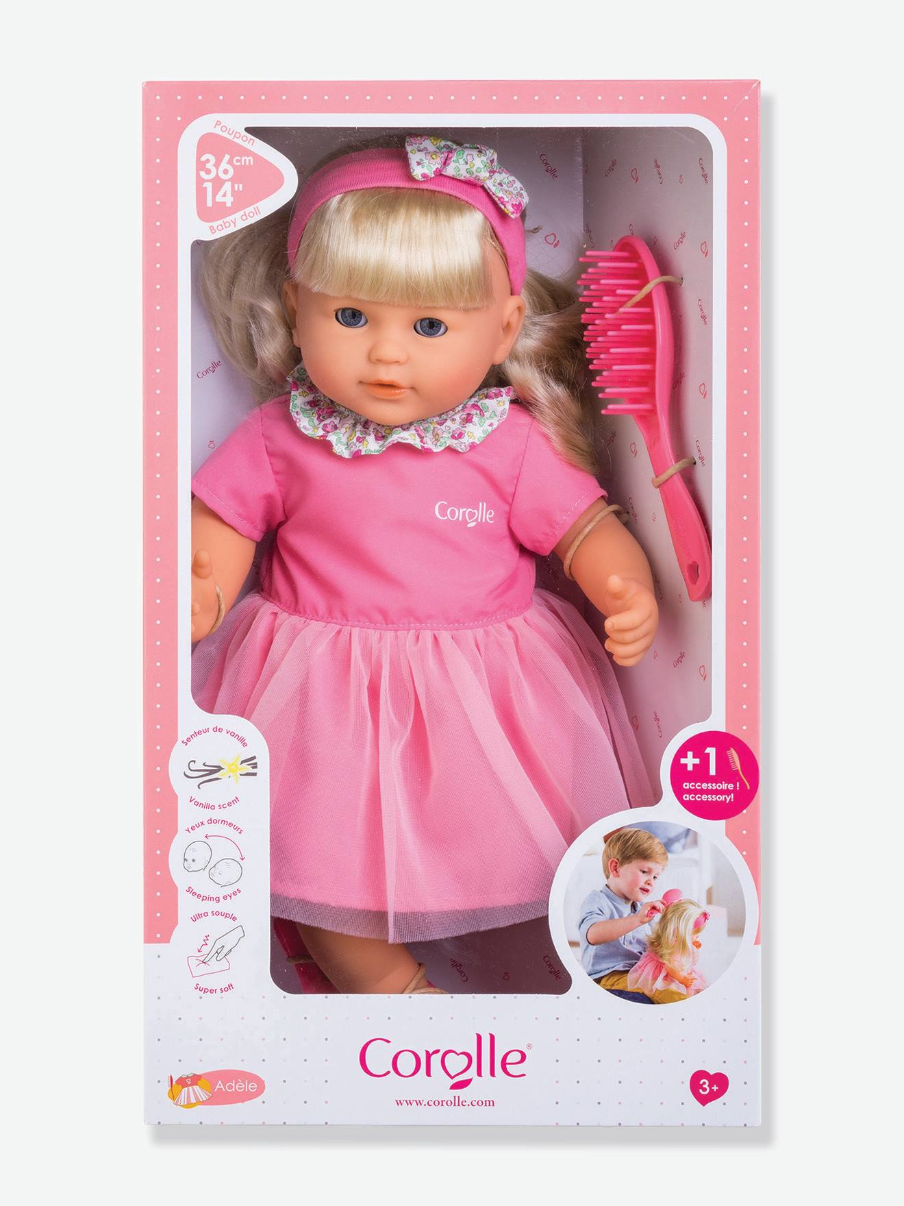 Poupée Bébé Adèle 36 cm COROLLE rose bonbon