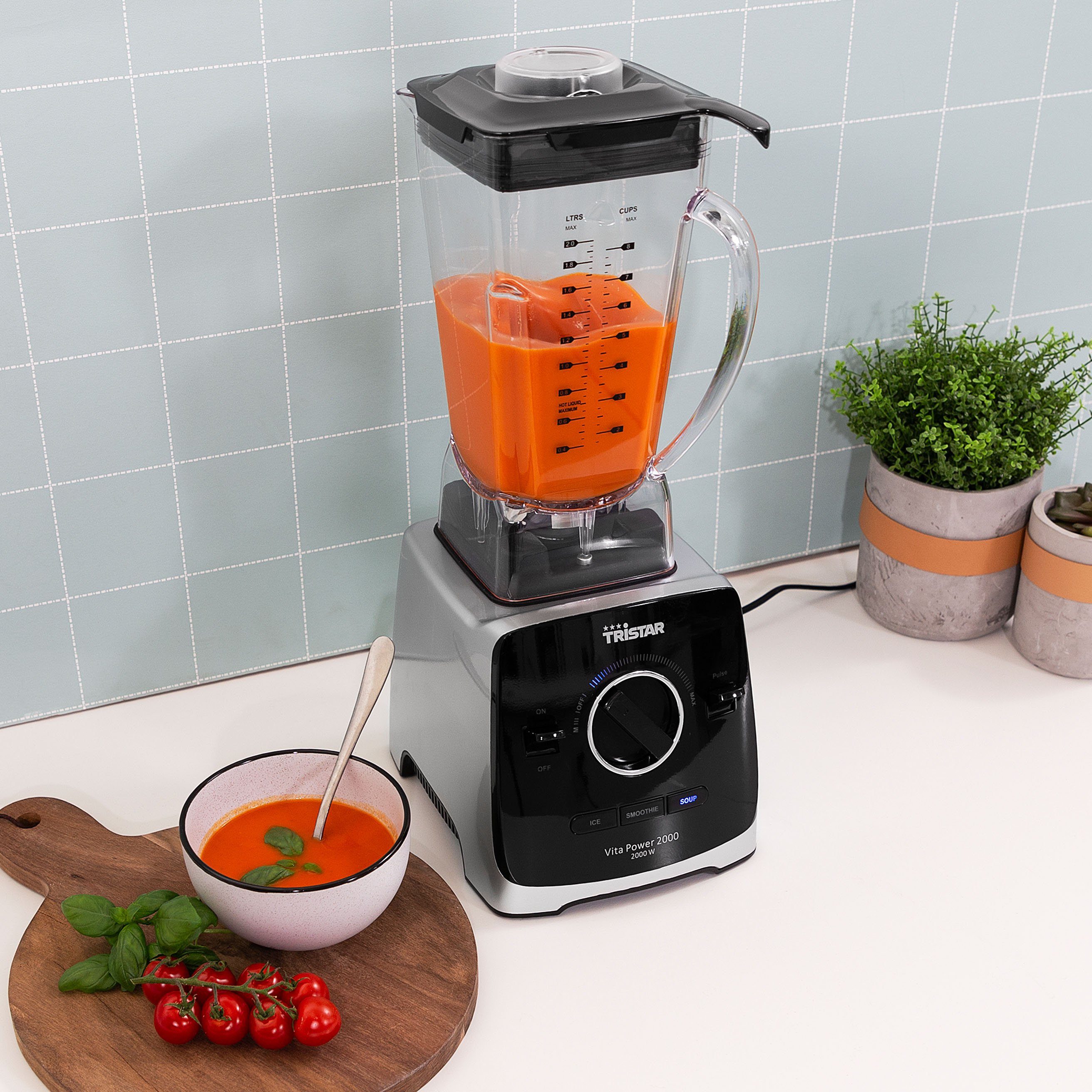 Tristar Standmixer BL4473 VitaPower Blender 2000, 2000 W, 2L Tritan-Mixbehälter