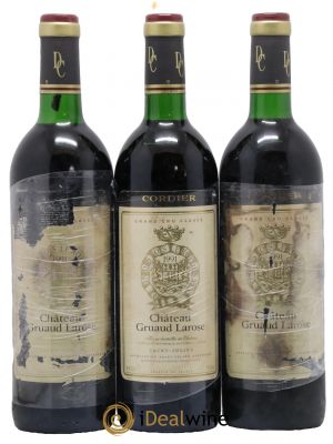 Château Gruaud Larose 2ème Grand Cru Classé  1991 - Lot de 3 Bouteilles