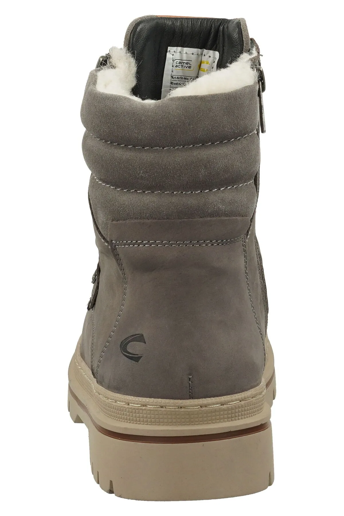 Camel Active  Stiefelette - Grau - Blockabsatz