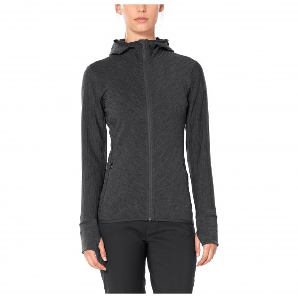 Icebreaker - Women's Descender L/S Zip Hood - Wolljacke