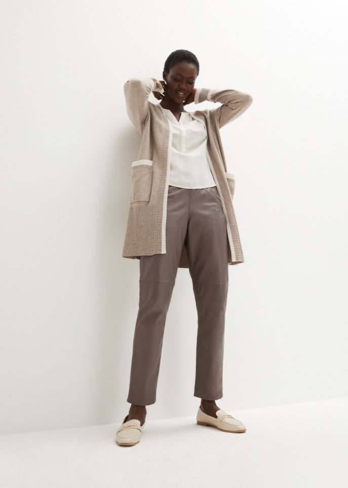 Wollstrickjacke mit Good Cashmere Standard®-Anteil