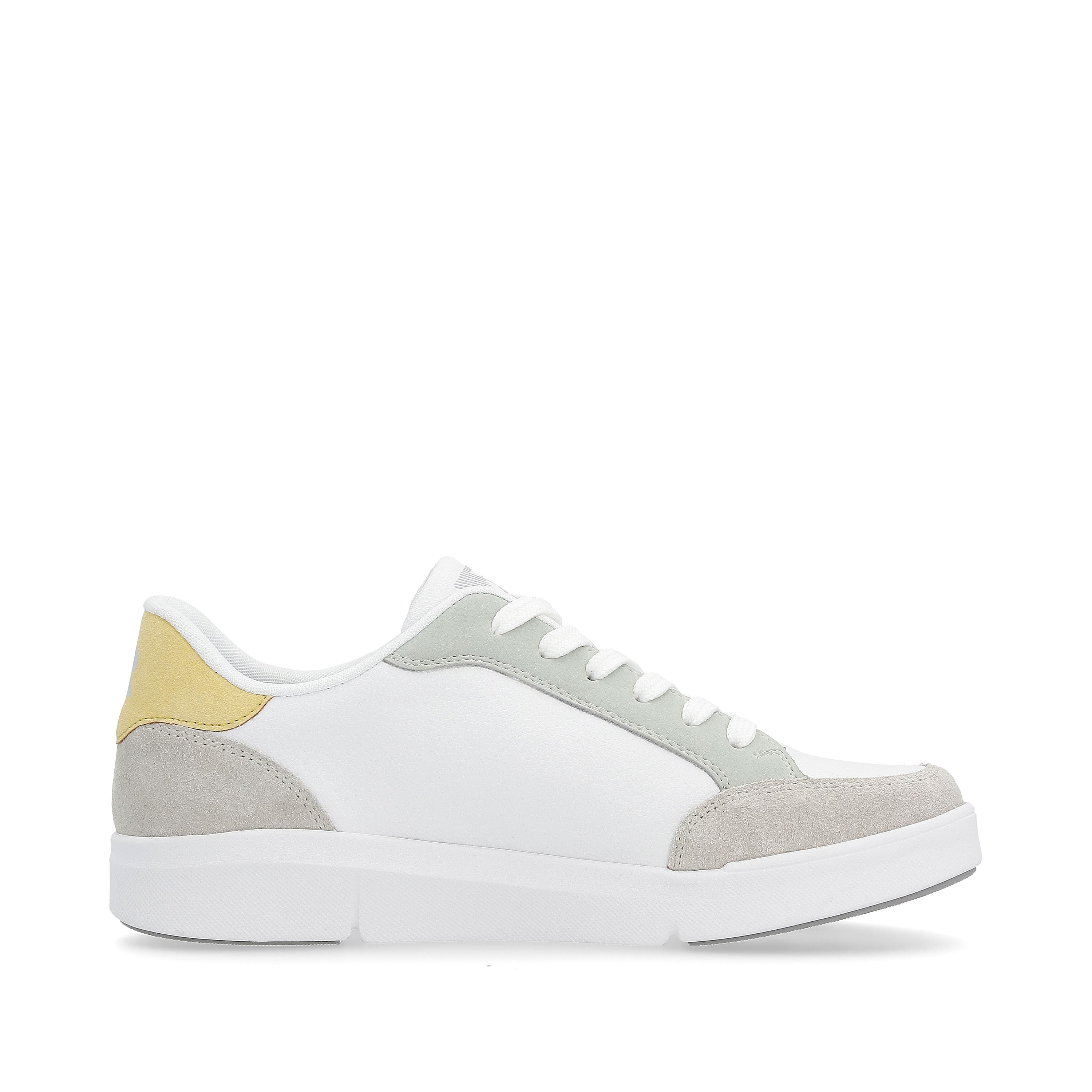 Rieker Damen Sneaker Low snow-white dusty-grey