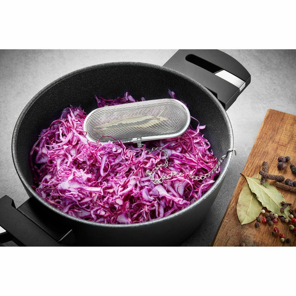 GEFU Küchensieb Gewürzsieb Infusio, Edelstahl, zum Einhängen
