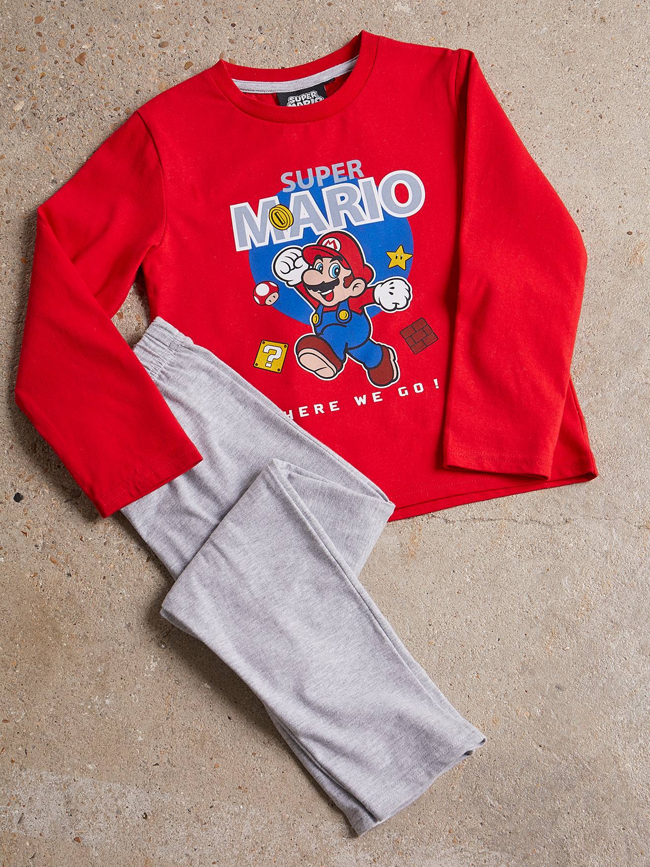 Pyjama Garçon Super Mario® haut rouge/bas gris