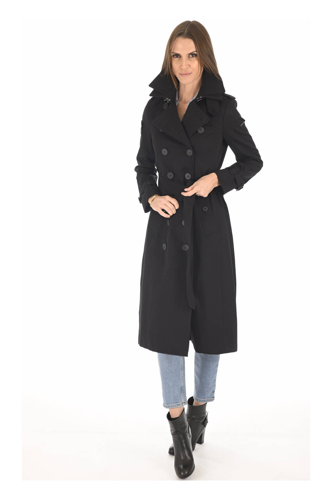Trench London Impermeables Trenchs Femme couleur noir