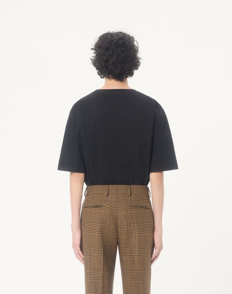 Valentino bomulds-T-shirt med panterprint