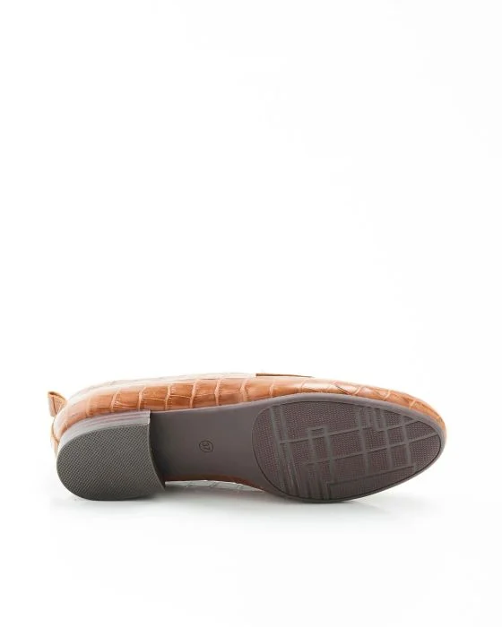 Mocassins aspect croco