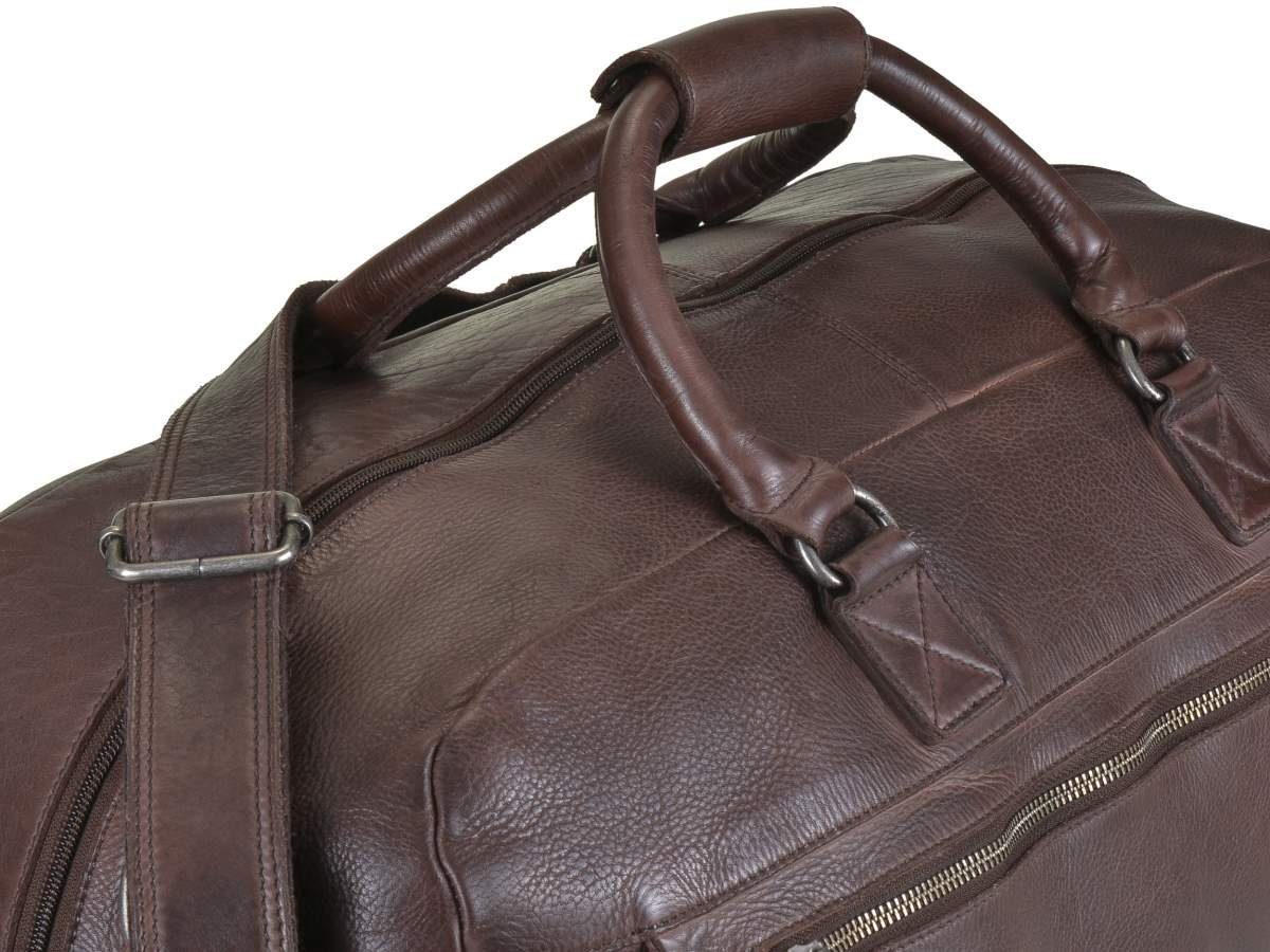 Greenburry Reisetasche Vintage Washed, Sporttasche, Herren Weekender 51cm, knautschig weiches Leder