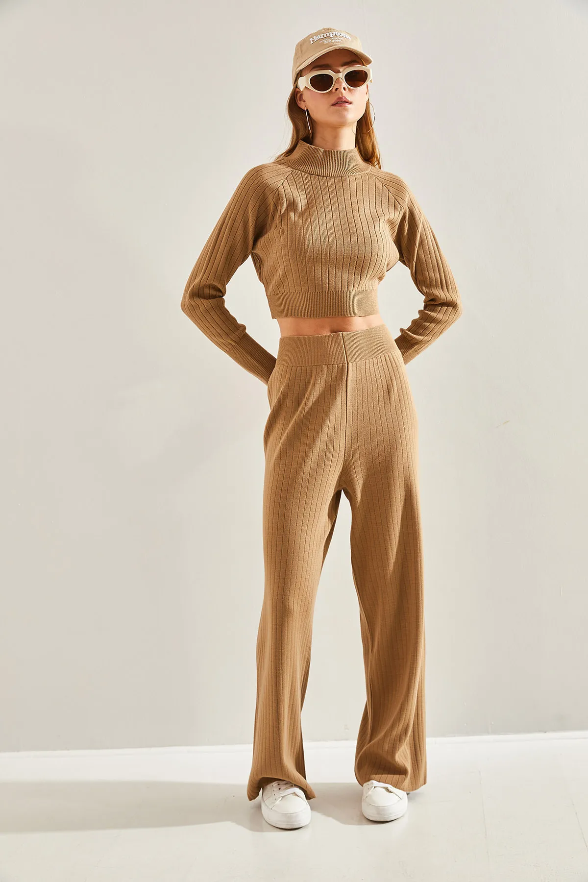 Bianco Lucci  Damen-Strickober- und -Unterteil-Set