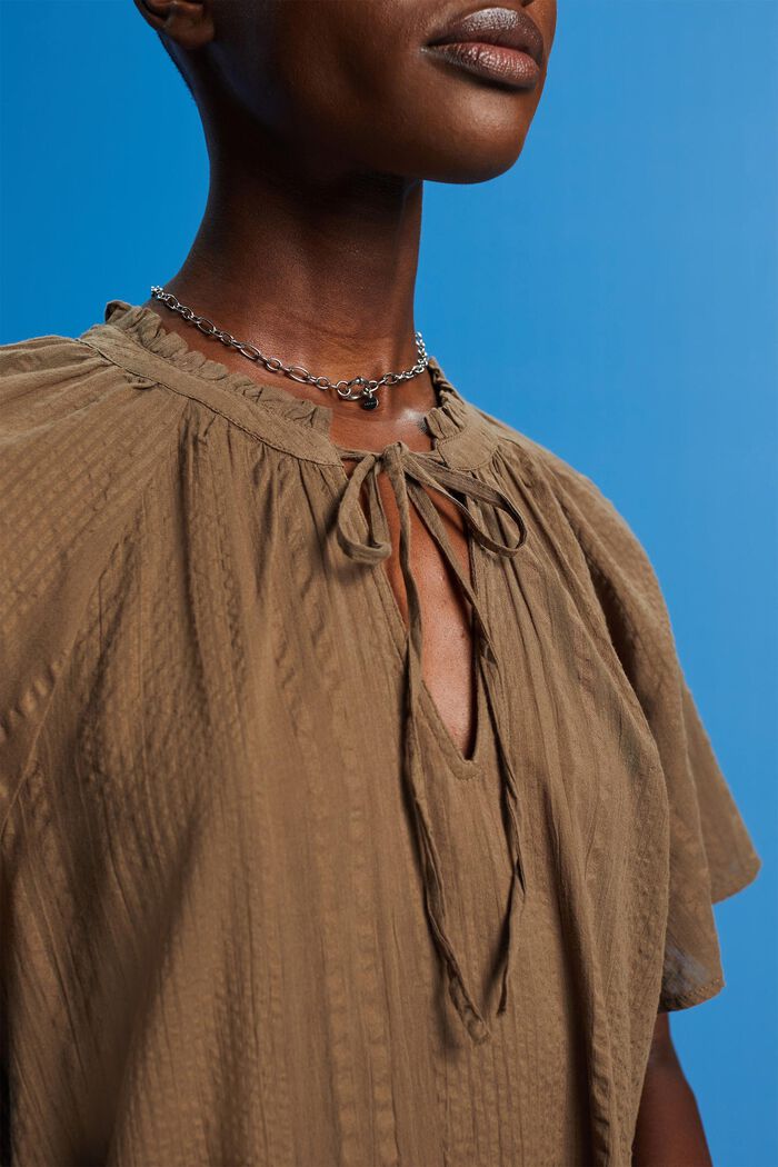 Kleid aus strukturierter Baumwolle
