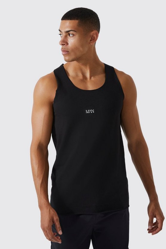 Man Active Gym Basic Muscle-Fit Tanktop
