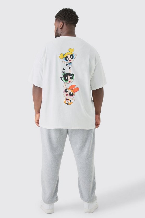 Plus Oversize T-Shirt mit lizenziertem Powerpuff Girls Print