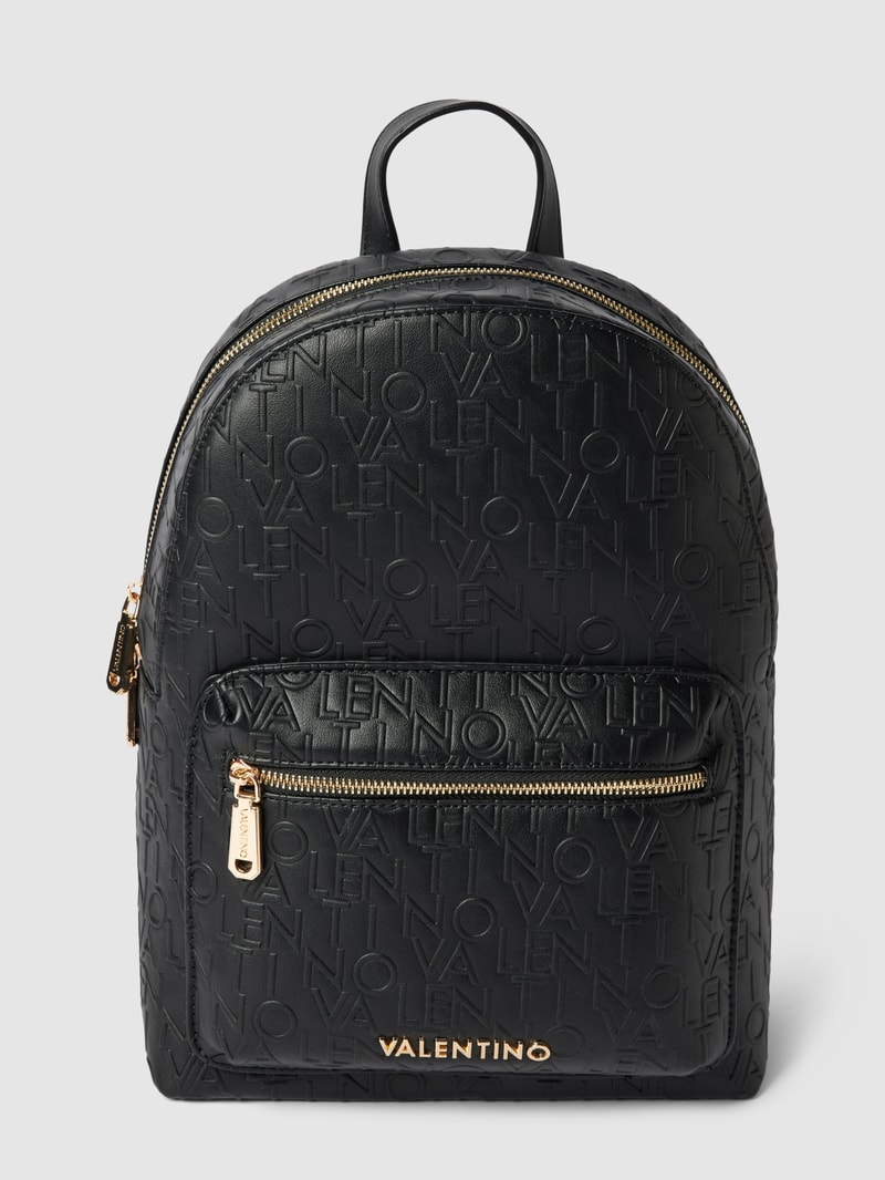 Rucksack mit Label-Muster Modell 'RELAX' in black