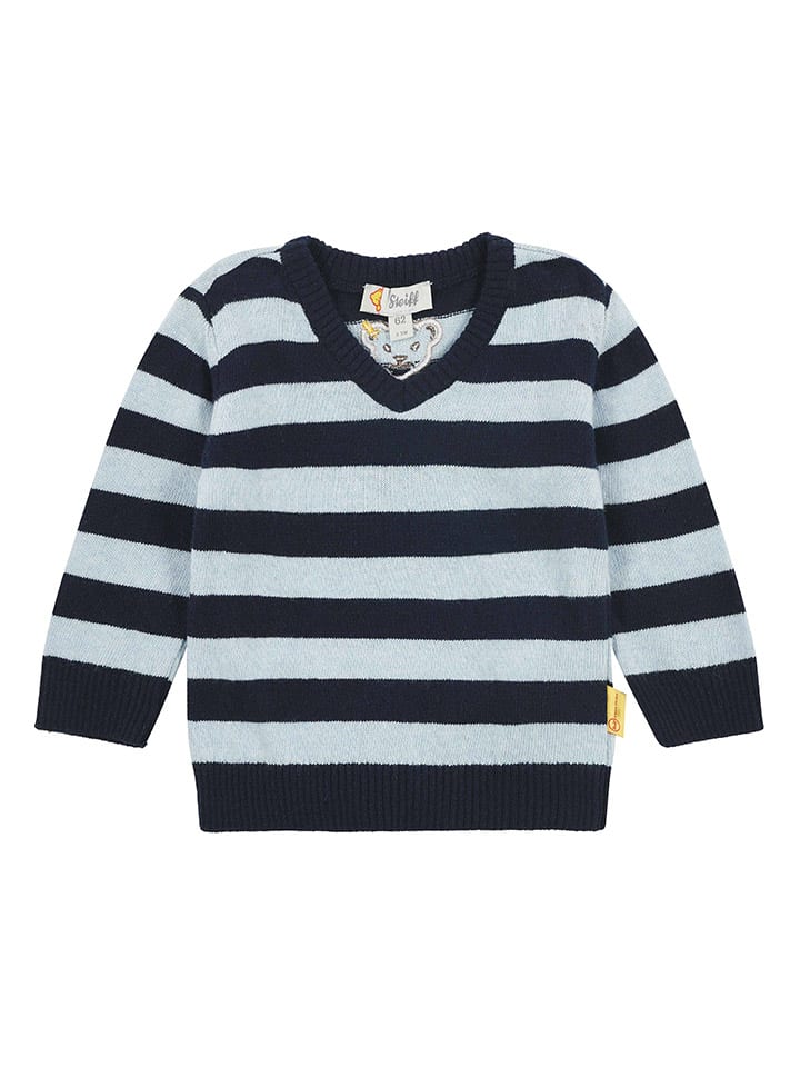 Steiff Pullover in Schwarz/ Hellblau günstig kaufen