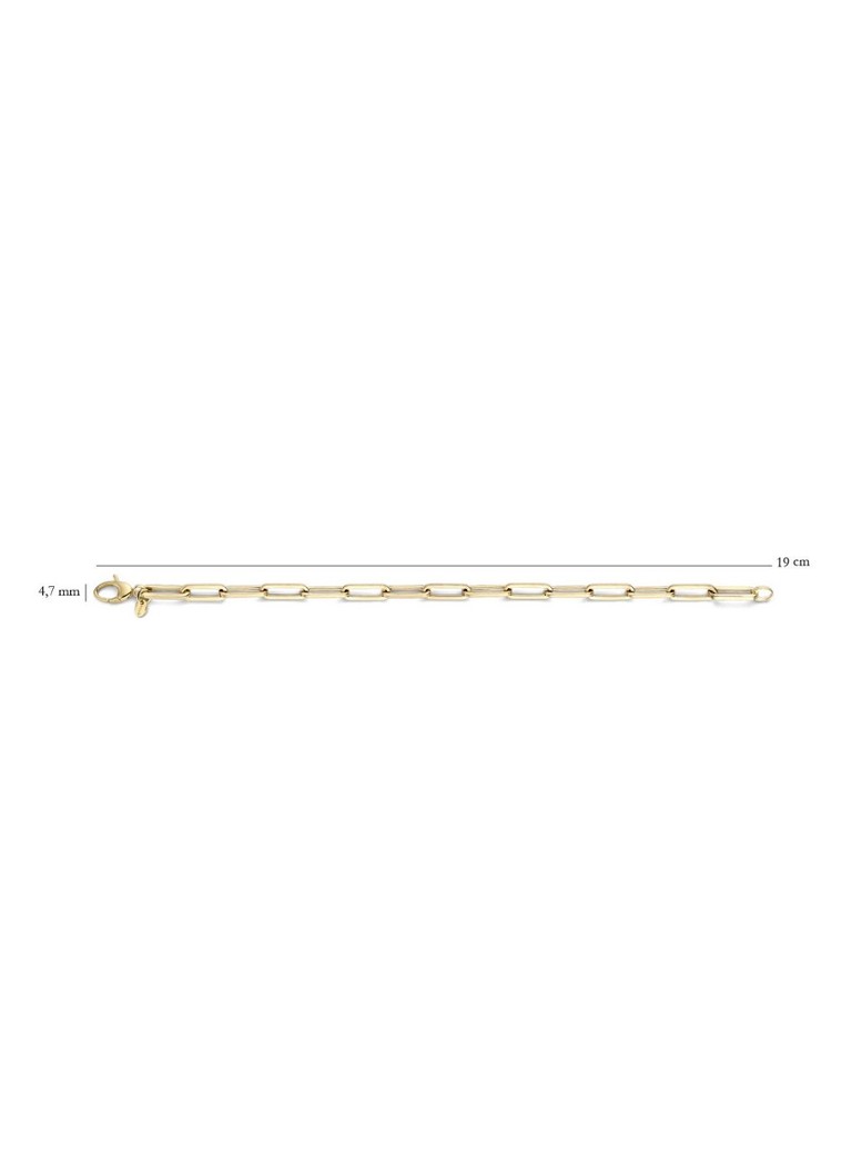 Blush Link Bracelet of 14 carat yellow gold 2172YGO