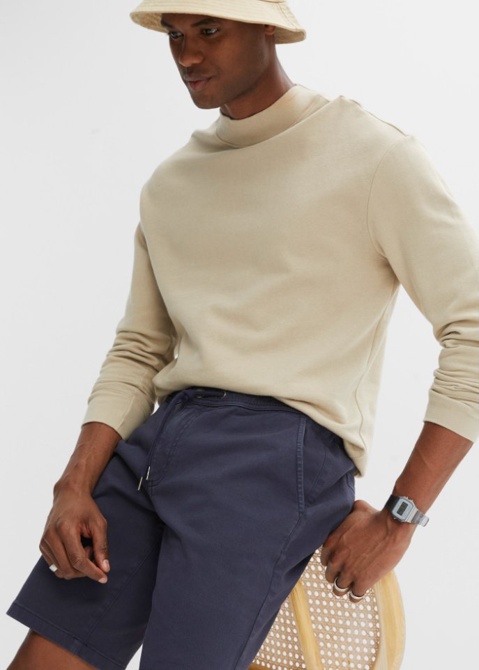 Coloured Jeans-Bermuda, Loose Fit