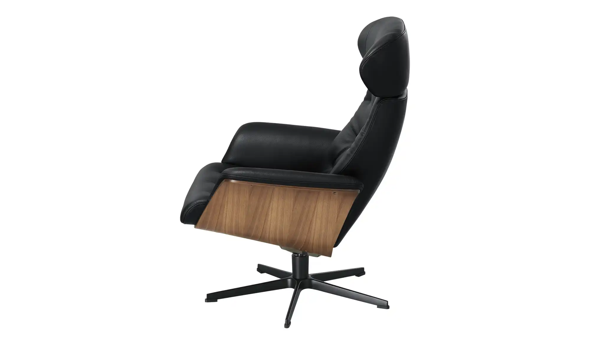 Sessel in Leder mit Knopfnaht