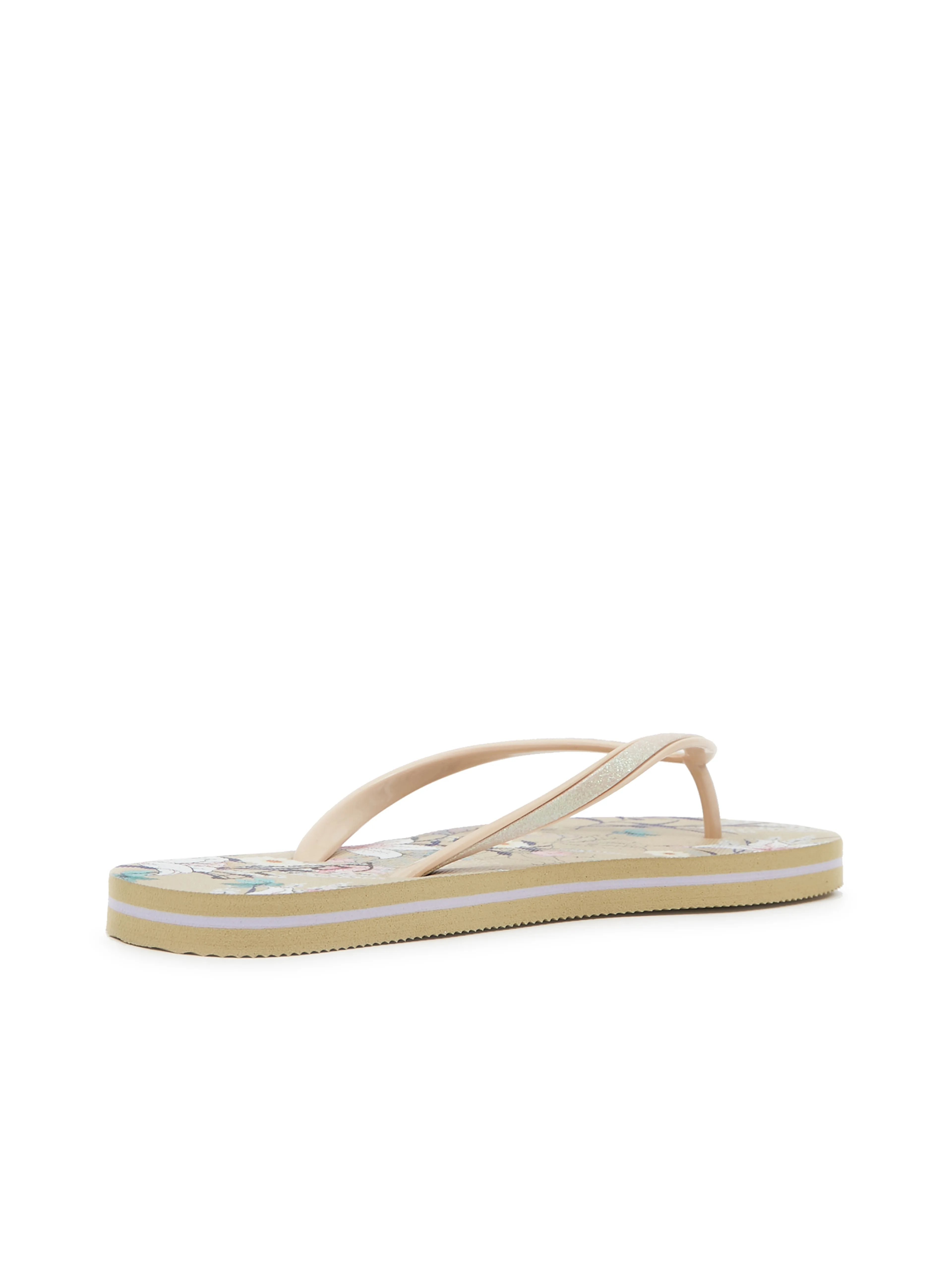 Beige gemusterte Damen-Flip-Flops ORSAY