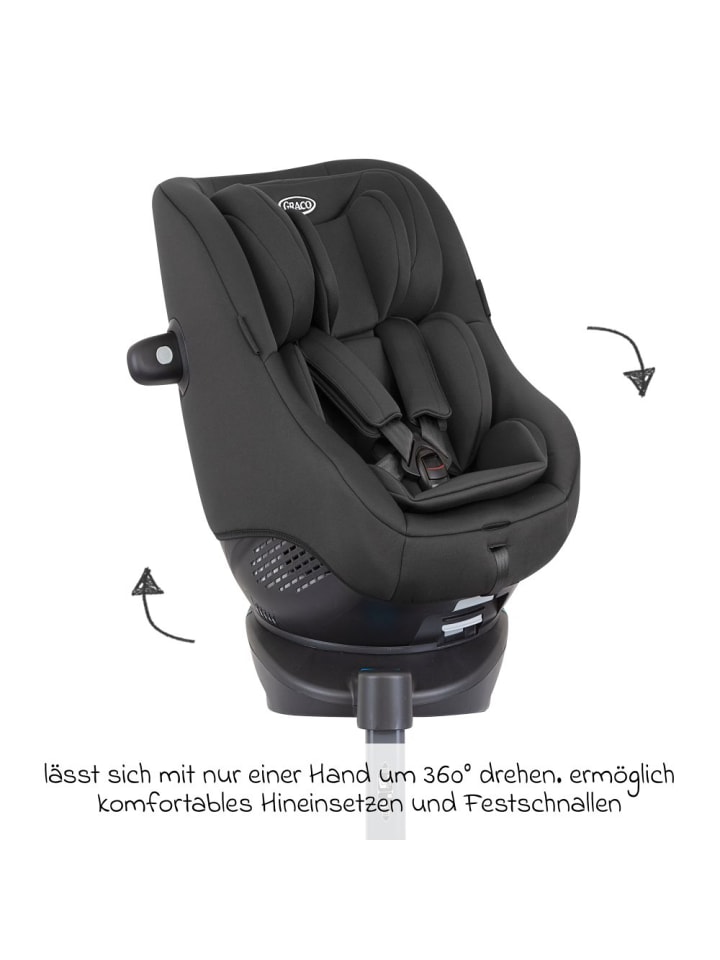Graco Reboarder-Kindersitz Turn2Me i-Size ab Geburt - 4 in schwarz günstig kaufen onesize