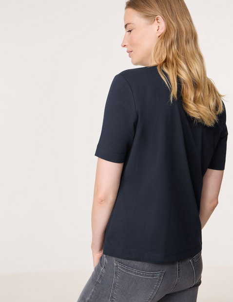 T-Shirt mit Steinchendekor