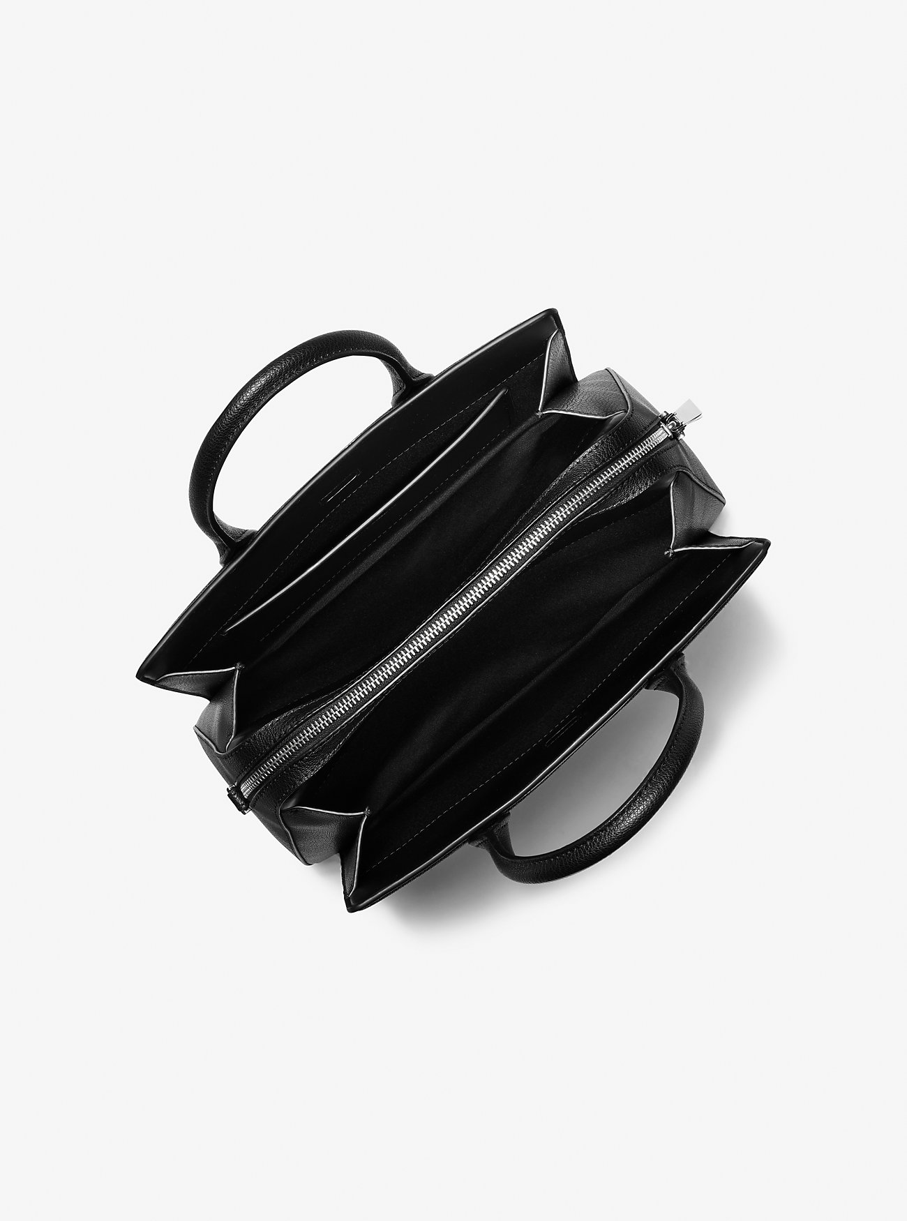 Laila Medium Signature Logo-veske – SVART