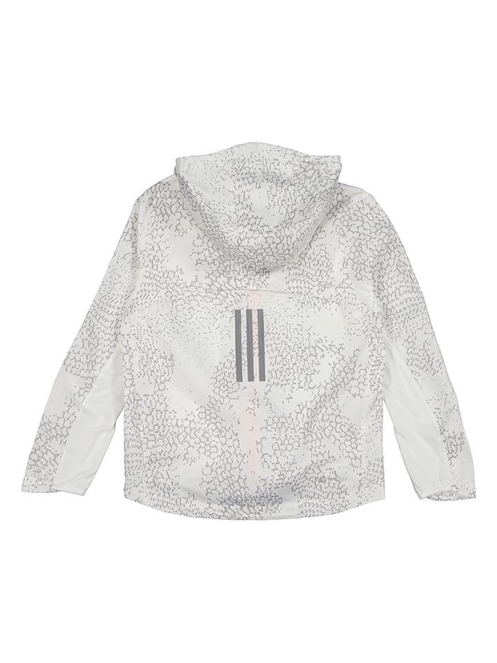 adidas Laufjacke in Weiß/ Grau günstig kaufen
