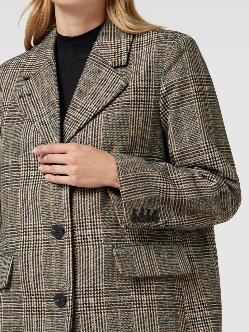 Blazer mit Tartan-Karo Modell 'Chicka' in beige