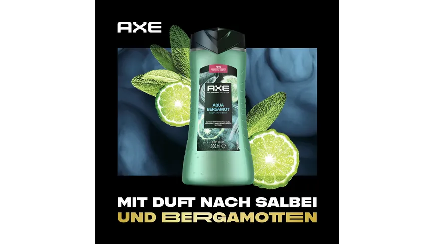 AXE Duschgel 3in1 Aqua Bergamot 300 ml