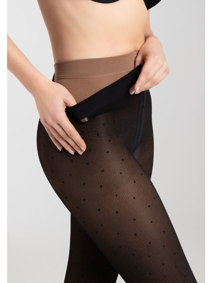 camano Thermostrumpfhose 2in1 dot 1er Pack comfort in Schwarz günstig kaufen