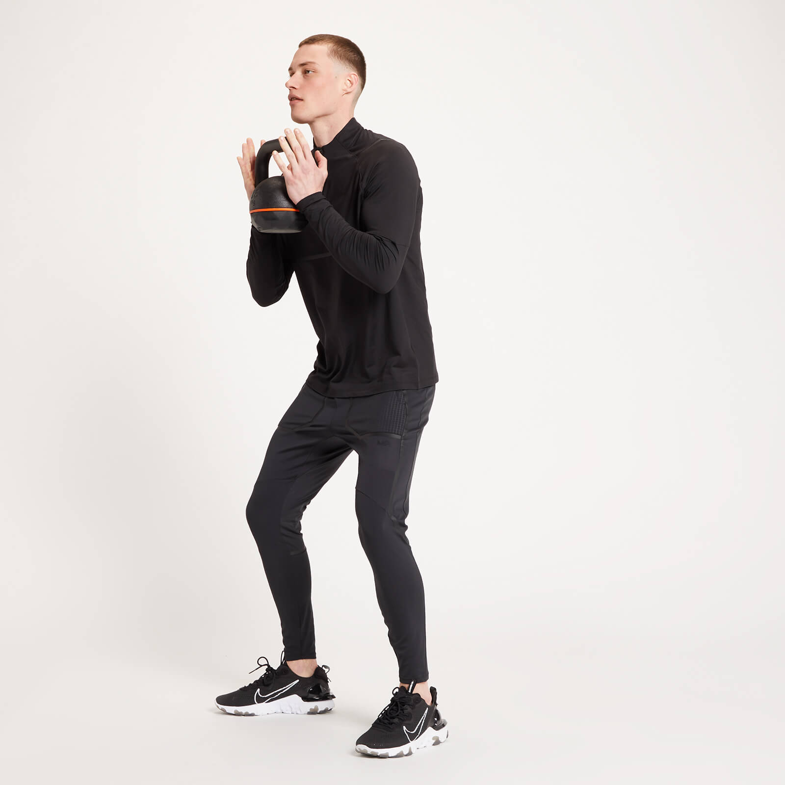 Edition Limitée Haut à fermeture éclair ¼ MP Tempo Ultra pour hommes – Noir