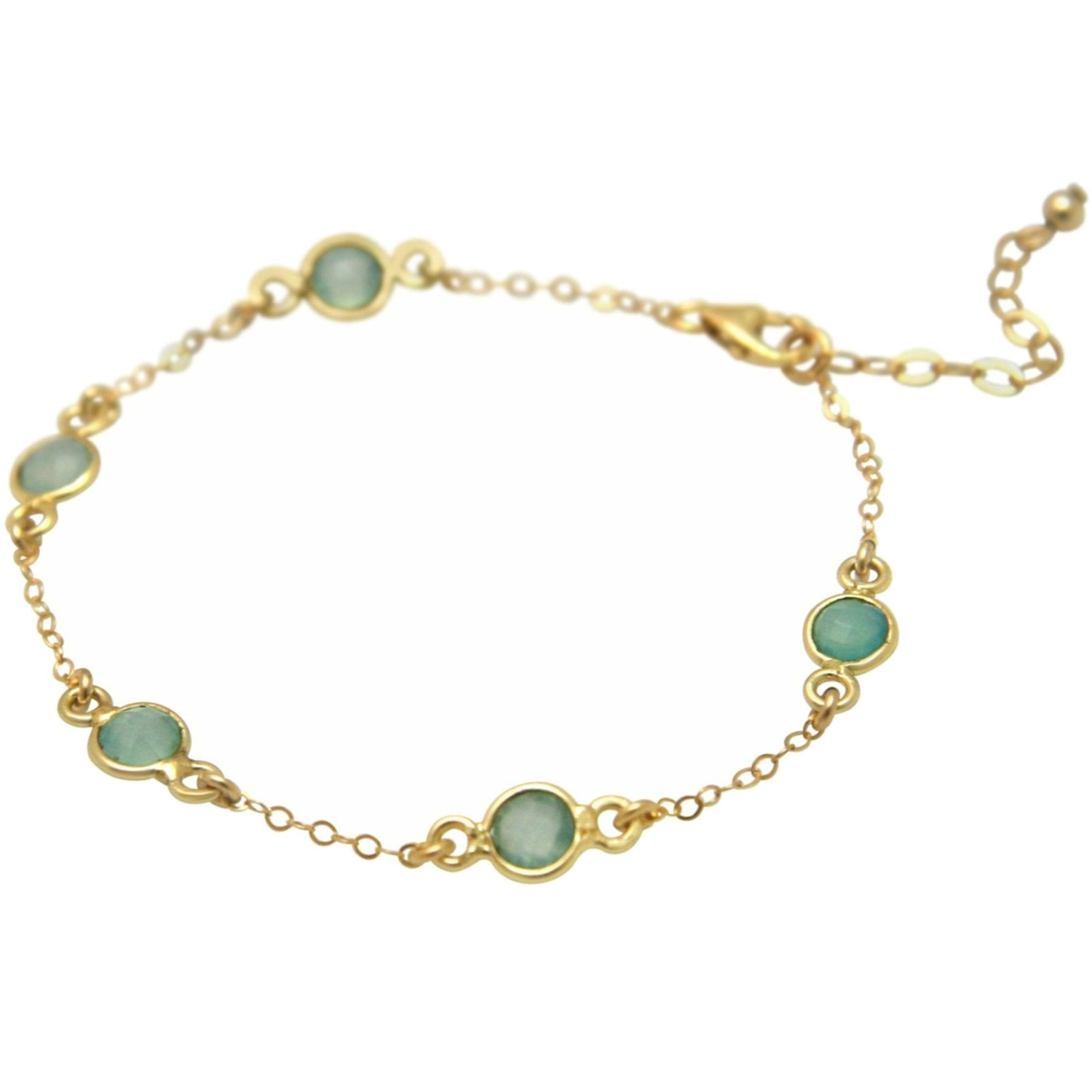 Armband 'Aqua Chalcedon'