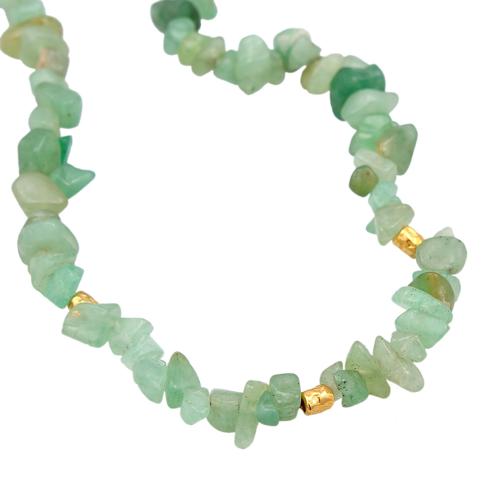 Elli PREMIUM Elli PREMIUM Collier Femmes Choker Intemporel Tendance avec pierres d'aventurine  collier