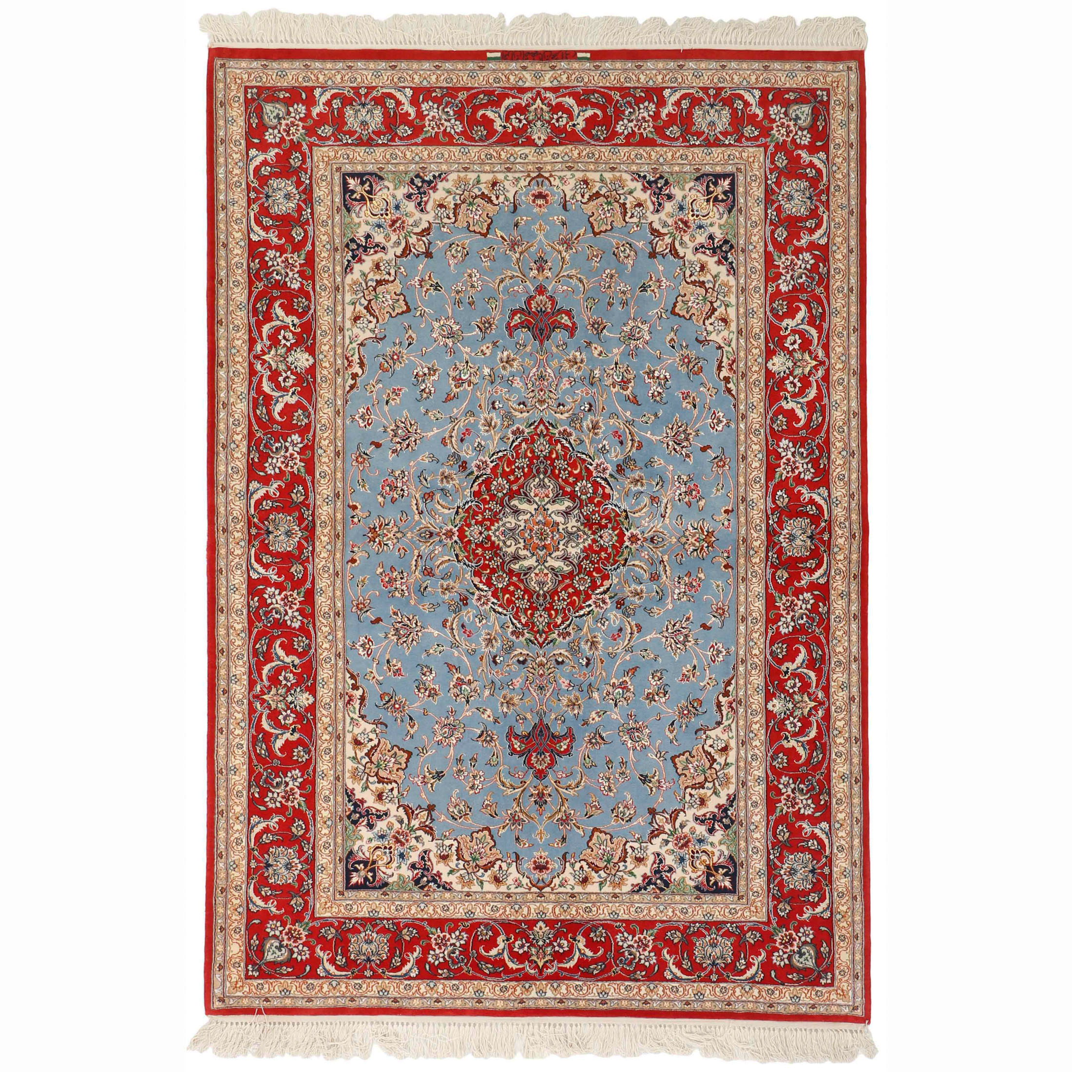 Isfahan Mehrabi auf Seide ca. 134 x 199 cm, Unikat / Einzelstück