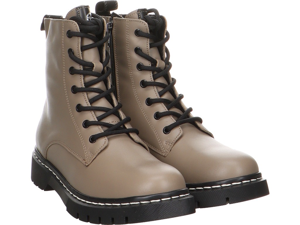 WORTMANN Schnür-Stiefeletten taupe Da.-Stiefel