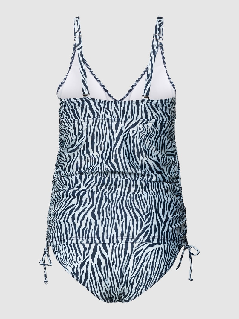 Umstands-Bikini mit Animal-Print Modell 'Gerda' in marineblau