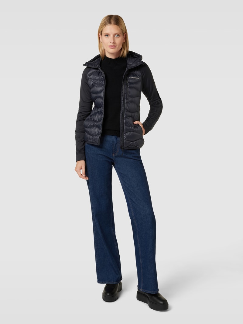 Steppjacke mit Kapuze Modell 'Helium' in schwarz