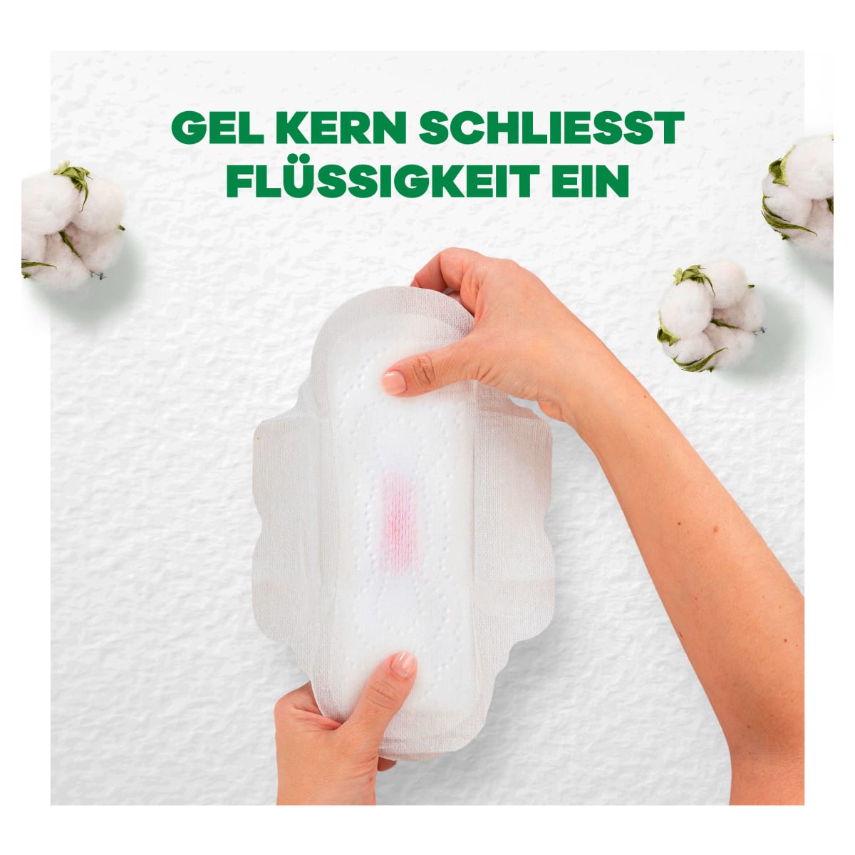 Ultra-Binden Cotton Protection Normal mit Flügel, 11 St