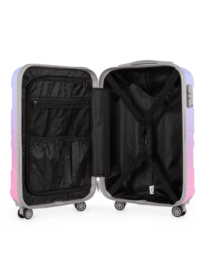 suitline Handgepäckkoffer 55x35x20 cm Carry-On 55cm Hartschale 34 L in Sakura günstig kaufen S