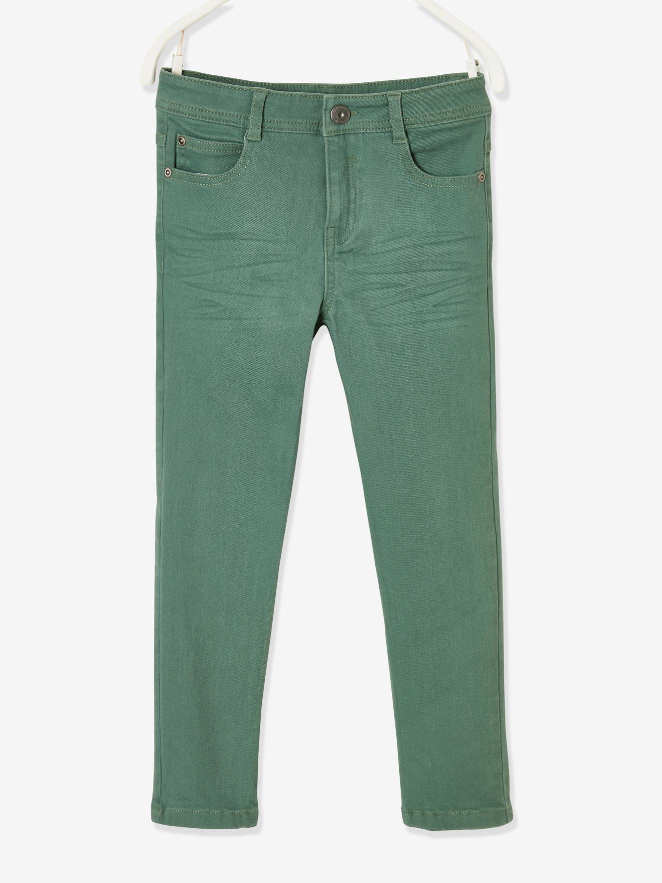 Pantalon slim MorphologiK tour de hanches LARGE garçon acajou