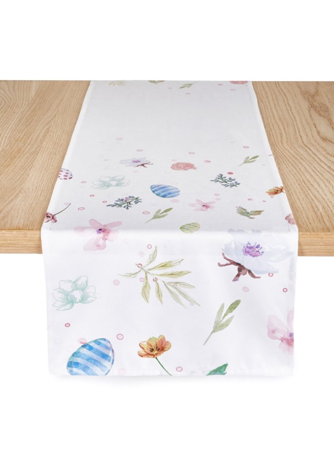 Tischläufer mit Blumenmuster