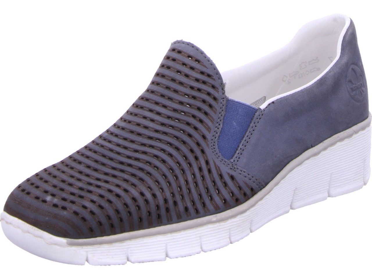 RIEKER Sportliche Slipper blau