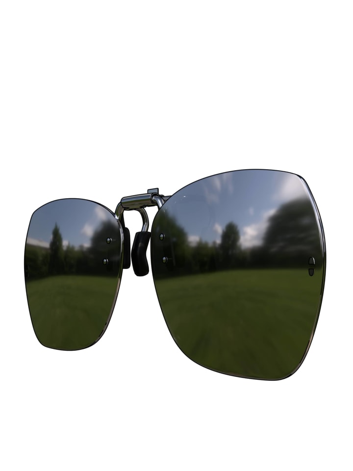 BEZLIT Clip On Sonnenbrille in Silber Verspiegelt günstig kaufen onesize