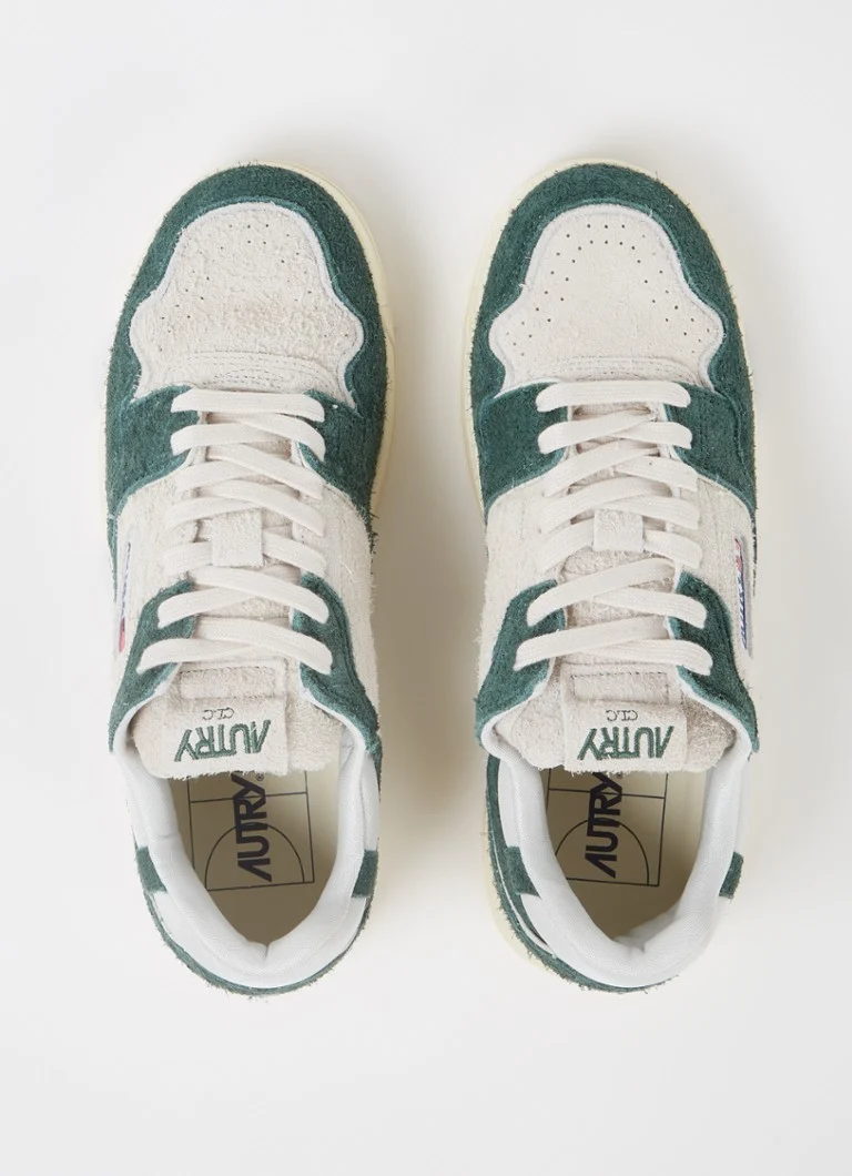 Autry CLC suede sneaker with mesh details
