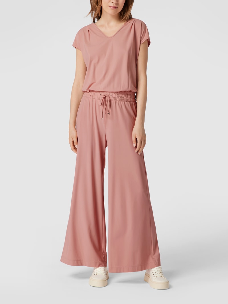Jumpsuit mit angeschnittenen Ärmeln in hellrosa