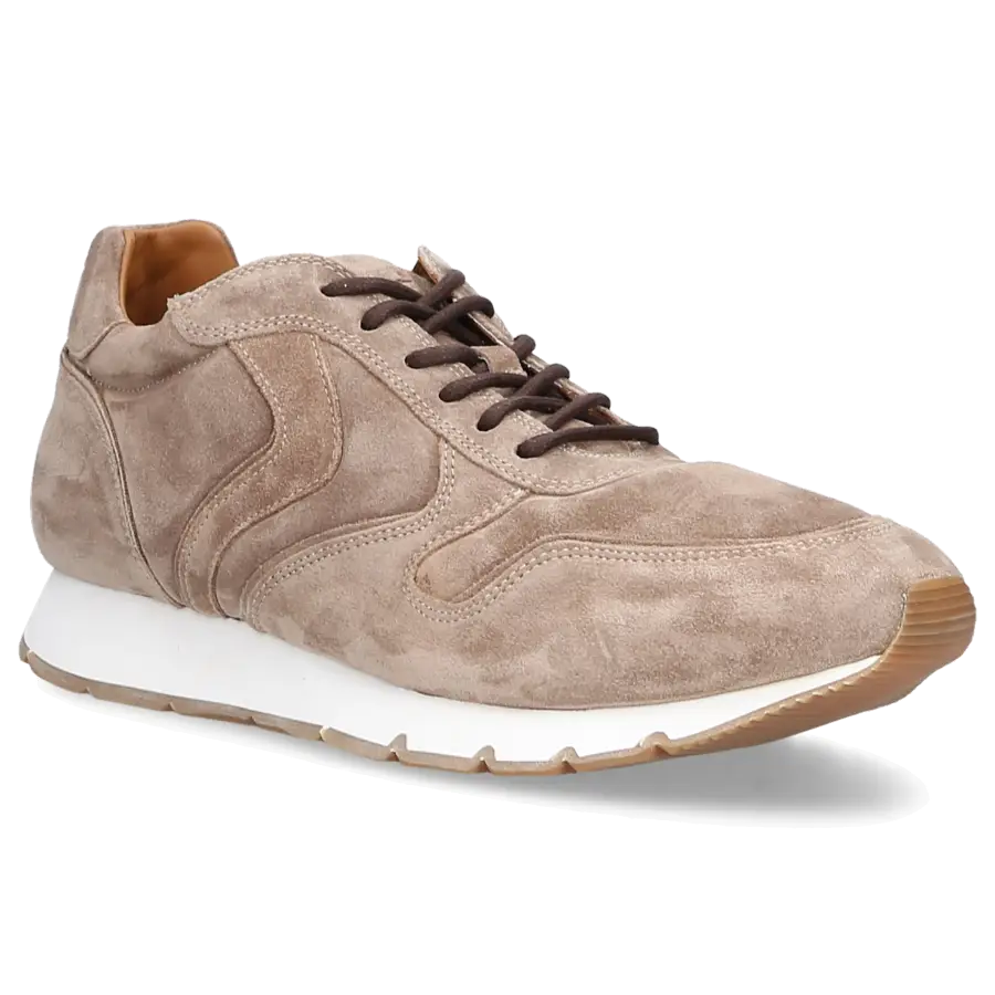VOILE BLANCHE - Sneaker low LIAM Veloursleder - beige