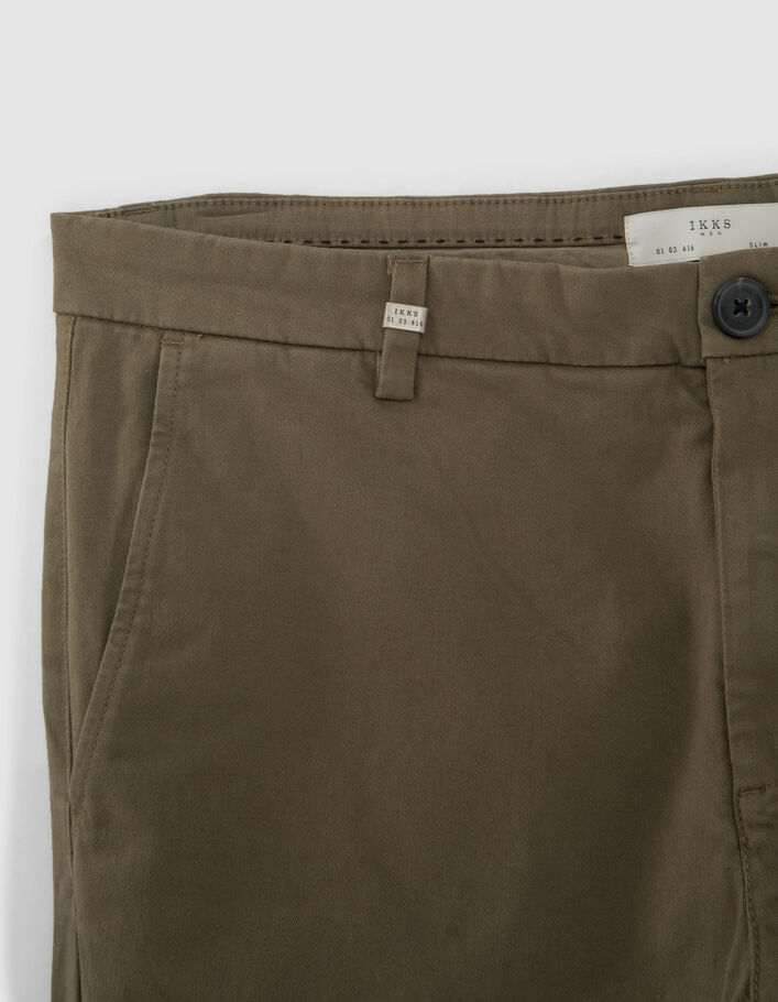 Pantalon chino SLIM kaki Homme
