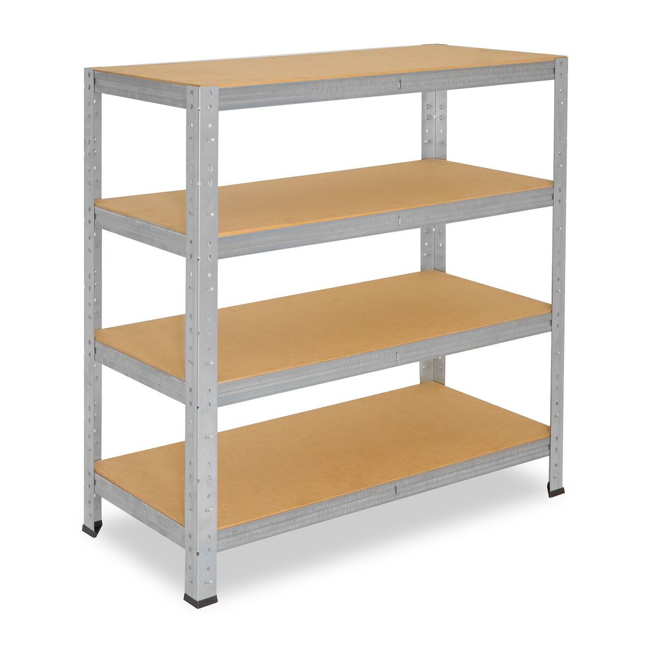 Shelfplaza HOME 115x100x40cm Schwerlastregal in verzinkt mit 4 Böden