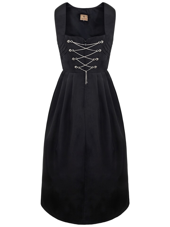 Gwandler Dirndl HANNA in schwarz günstig kaufen